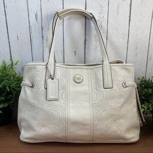 Coach Signature Perforated Carryall Tote Bag F21938